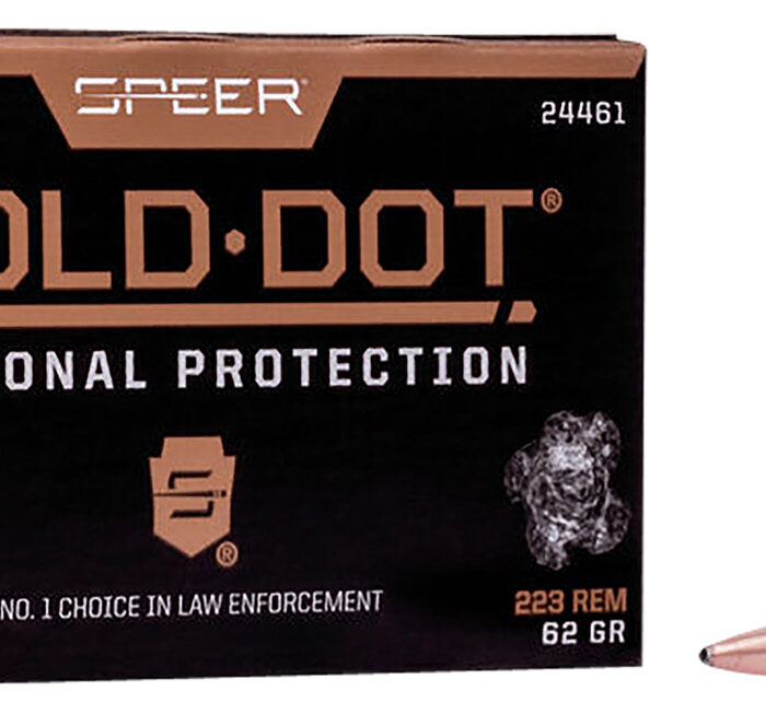 Speer 24461 Gold Dot Personal Protection 223Rem 62gr Soft Point 20 Per Box/10 Case