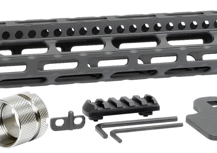 Midwest Industries MIULW14 Ultralight  AR-15 Black Hardcoat Anodized Aluminum/Polymer 14" Picatinny/M-LOK