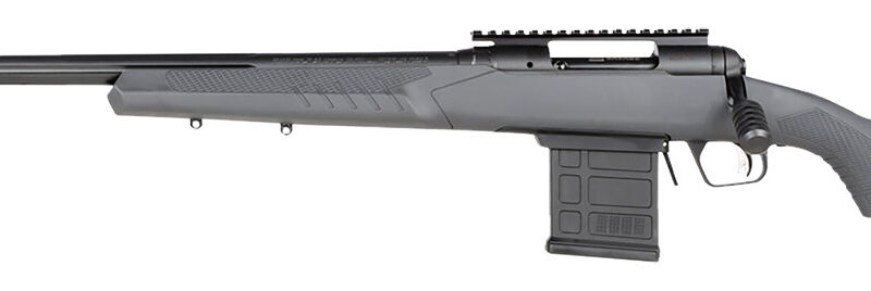 Savage Arms 57457 110 Tactical 6.5 Creedmoor 10+1 24", Matte Black Metal, Gray Fixed AccuStock with AccuFit, Left Hand