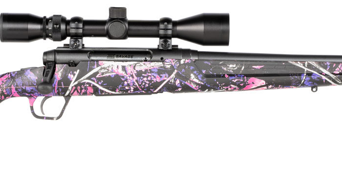Savage Arms 57476 Axis XP Compact 6.5 Creedmoor 4+1 20" Matte Black Steel Barrel, Drilled & Tapped Steel Receiver, Fixed Muddy Girl Synthetic Stock, Weaver 3-9x40mm, Right Hand