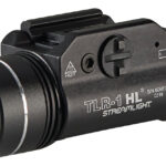 Streamlight 69889 TLR-1 HL Black Anodized Aluminum, 1,000 Lumens White LED Bulb, 283 Meters Beam, Picatinny Rail/Rail Clamp Mount 1 122368