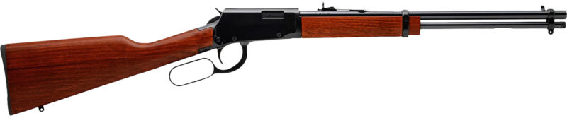 Rossi RL22181WD Rio Bravo  Lever Action 22 LR Caliber with 15+1 Capacity, 18" Round Barrel, Polished Black Metal Finish & German Beechwood Stock Right Hand (Full Size)