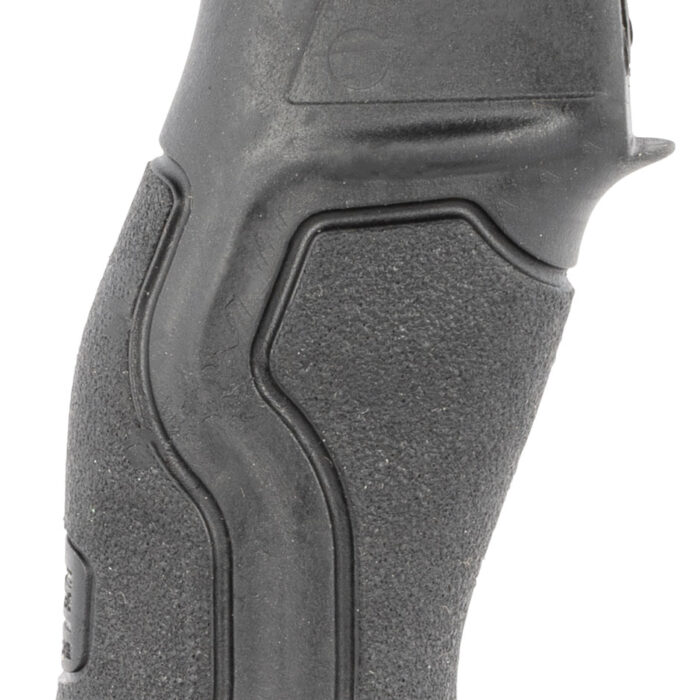 FAB Defense FXGRADUSFBVB Gradus Ergonomic Flat Beavertail Black Polymer w/Rubber Overmold, Fits AR/AK