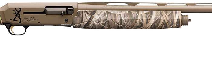 Browning 011428204 Silver Field 12 Gauge 3.5" 4+1 28" Barrel, Flat Dark Earth Cerakote Finish, Mossy Oak Shadow Grass Habitat Synthetic Stock