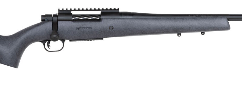 Mossberg 28101 Patriot Long Range Hunter 308 Win Caliber with 5+1 Capacity, 22" Barrel, Threaded/Fluted Matte Blued Metal Finish & Sniper Gray Fixed Monte Carlo Stock Right Hand (Full Size)