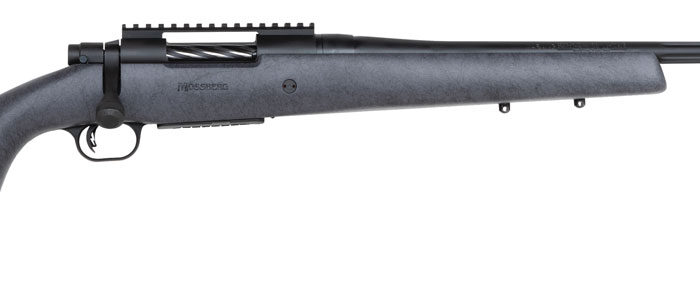 Mossberg 28104 Patriot Long Range Hunter 6.5 PRC Caliber with 4+1 Capacity, 24" Threaded/Fluted Barrel, Matte Blued Metal Finish & Sniper Gray Fixed Monte Carlo Stock Right Hand (Full Size)