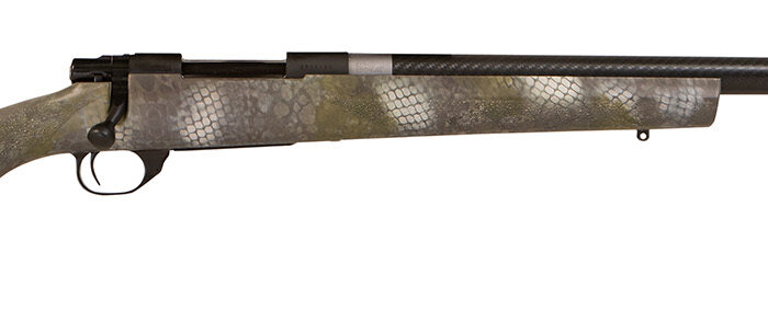 Howa HGCF65CKTS M1500 Hogue 6.5 Creedmoor 5+1 24" Black Carbon Fiber Steel Barrel, Black Steel Receiver, Kratos Camo Hogue OverMolded Synthetic Stock