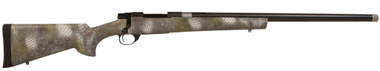 Howa HGCF65CKTS M1500 Hogue 6.5 Creedmoor 5+1 24" Black Carbon Fiber Steel Barrel, Black Steel Receiver, Kratos Camo Hogue OverMolded Synthetic Stock