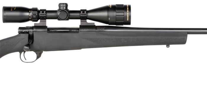 Howa HGP27MMB M1500 Gamepro Gen2 7mm Rem Mag 3+1 24" Threaded Barrel, Blued Metal Finish, Black Fixed Hogue Pillar-Bedded Overmolded Stock, Includes GamePro 4-12x40mm Scope