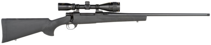 Howa HGP23PRCB M1500 Gamepro Gen2 300 PRC 3+1 24" Threaded Barrel, Blued Metal Finish, Black Fixed Hogue Pillar-Bedded Overmolded Stock, Includes GamePro 4-12x40mm Scope