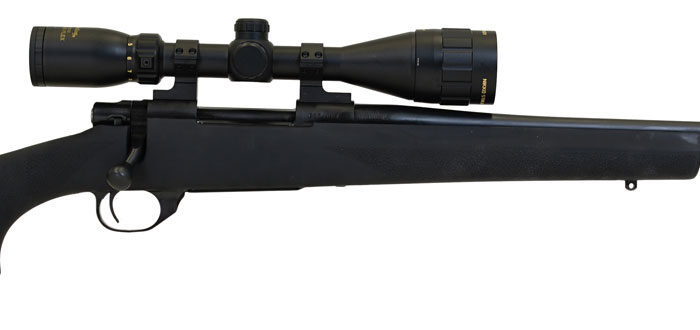 Howa HGP265PRCB M1500 Gamepro Gen2 6.5 PRC 3+1 24" Threaded Barrel, Blued Metal Finish, Black Fixed Hogue Pillar-Bedded Overmolded Stock, Includes GamePro 4-12x40mm Scope