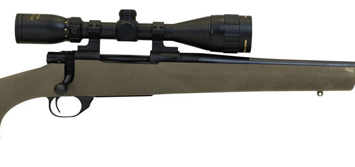 Howa HGP265PRCG M1500 Gamepro Gen2 6.5 PRC 3+1 24" Threaded Barrel, Blued Metal Finish, Green Fixed Hogue Pillar-Bedded Overmolded Stock, Includes GamePro 4-12x40mm Scope