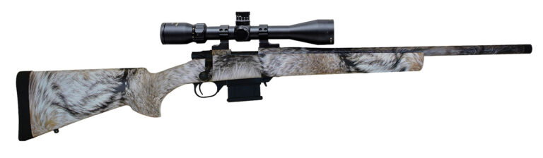Howa HMA70222FY M1500 Mini Action Full Size 223 Rem 5+1 20" Yote Camo Dip Threaded Barrel, Steel Receiver Drilled & Tapped, Fixed HTI Yote Synthetic Stock, Nikko Stirling GamePro 4-12x40mm