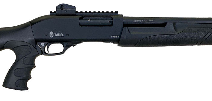 Citadel FRPAT1220 CDA Force Tactical Pump 12 Gauge 3+1 3" 20"  Barrel, Steel Receiver, Matte Black Metal Finish, Optics Ready Picatinny Rail, Synthetic Pistol Grip Stock
