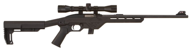 Citadel CIT22LRBMM Trakr  Full Size 22 LR 10+1 18" Blued Steel Barrel, Black Steel Receiver, Black Synthetic Stock, Nikko Stirling Mountmaster