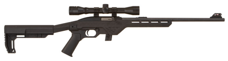 Citadel CIT22LRBMM Trakr  Full Size 22 LR 10+1 18" Blued Steel Barrel, Black Steel Receiver, Black Synthetic Stock, Nikko Stirling Mountmaster