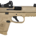 FN 66100797 509 Compact Tactical 9mm Luger 4.32" Threaded Barrel, 12+1/24+1, FDE Polymer Frame w/Mounting Rail, Optic Cut FDE Stainless Steel Slide, Includes Viper Red Dot 2 123433