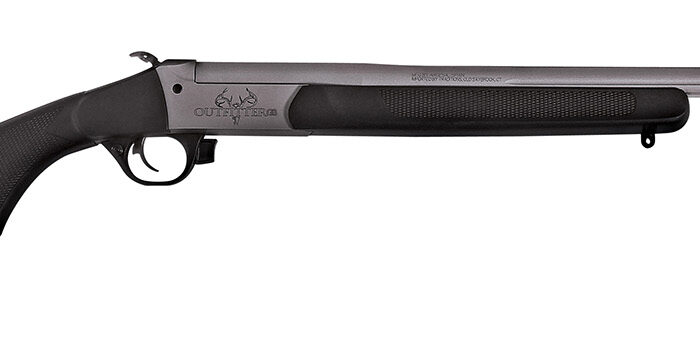 Traditions CR451130T Outfitter G3 Full Size 450 Bushmaster 1rd 22" Stainless Cerakote Fluted Threaded Barrel, Drilled & Tapped Steel Receiver, Fixed Black Synthetic Stock, Right Hand