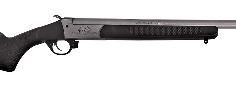Traditions CR451130T Outfitter G3 Full Size 450 Bushmaster 1rd 22" Stainless Cerakote Fluted Threaded Barrel, Drilled & Tapped Steel Receiver, Fixed Black Synthetic Stock, Right Hand