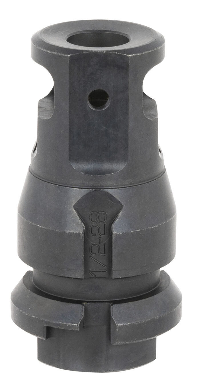 Dead Air DA109 KeyMount Muzzle Brake Black with 1/2"-28 tpi Threads & 2.60" OAL for Sandman Series, KeyMo Equipped Nomad-30 & Primal Suppressors