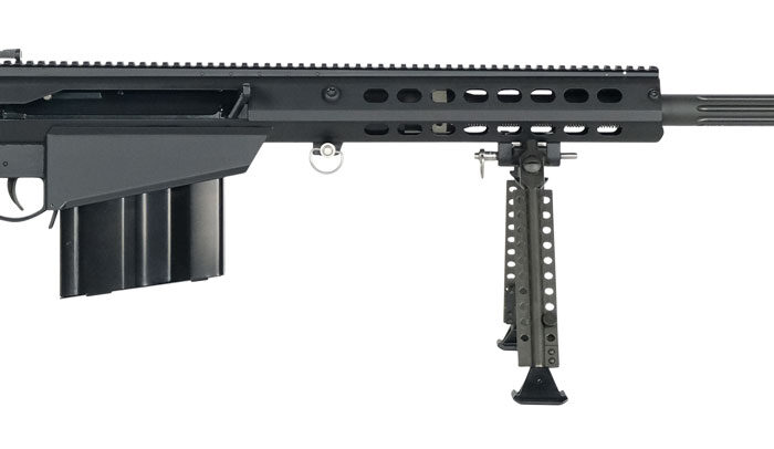 Barrett 18059 M107A1  50 BMG 29" 10+1 Black Cerakote Black Fixed w/Sorbothane Recoil Pad Stock Black Polymer Grip