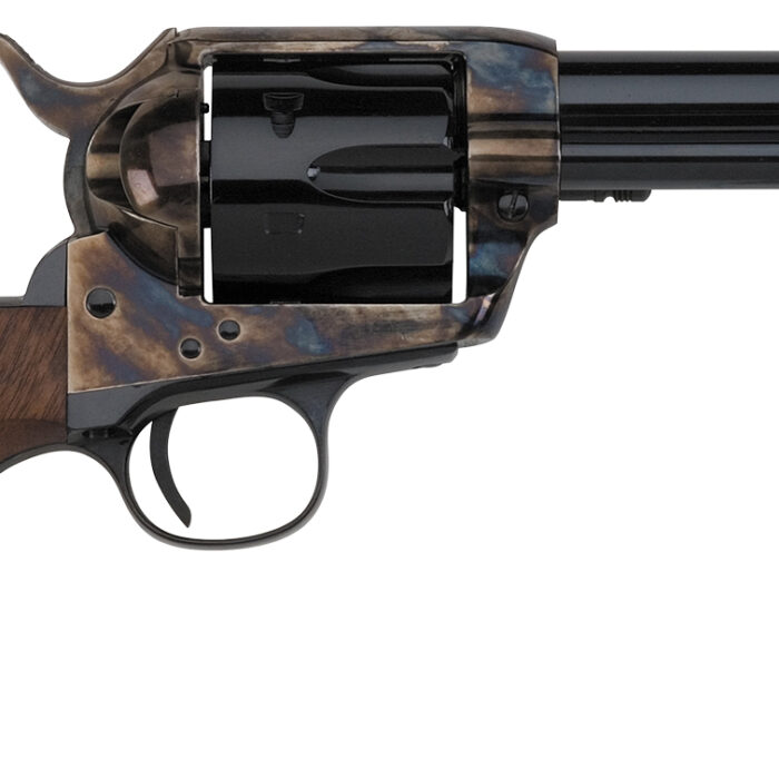 Pietta HF45CHS434NM 1873 Great Western II Californian 45 Colt (Long Colt) 6rd 4.75" Blued Steel Barrel & Cylinder, Color Case Hardened Steel Frame, Walnut Grip, Exposed Hammer