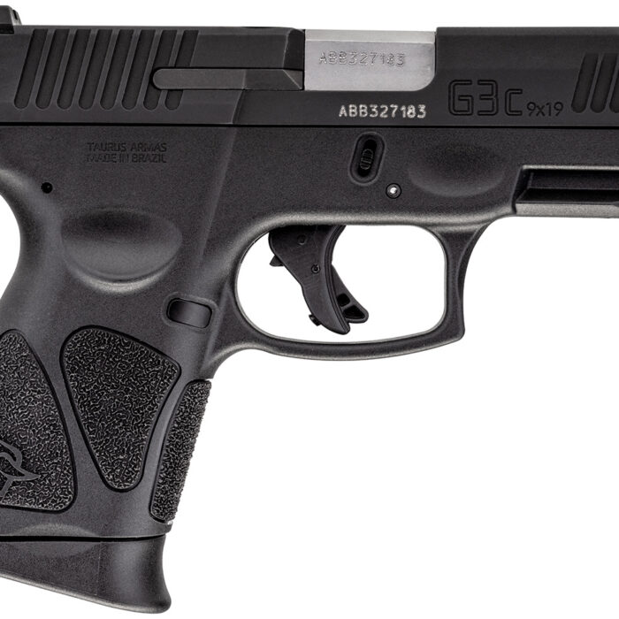Taurus 1G3C931 G3C  Compact Frame 9mm Luger 12+1 3.26" Matte Stainless Steel Barrel, Matte Black Tenifer Serrated Steel Slide, Black Polymer Frame w/Picatinny Rail, Black Polymer Grip, Right Hand