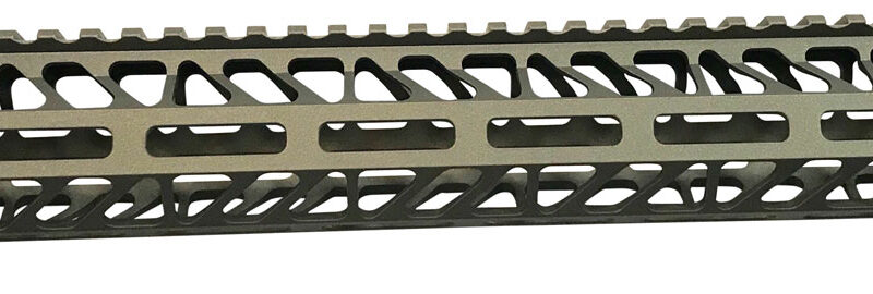 TIMBER CREEK OUTDOOR INC ME15HGFDE Enforcer Handguard AR-15 Flat Dark Earth Cerakote M-LOK Aluminum  15"