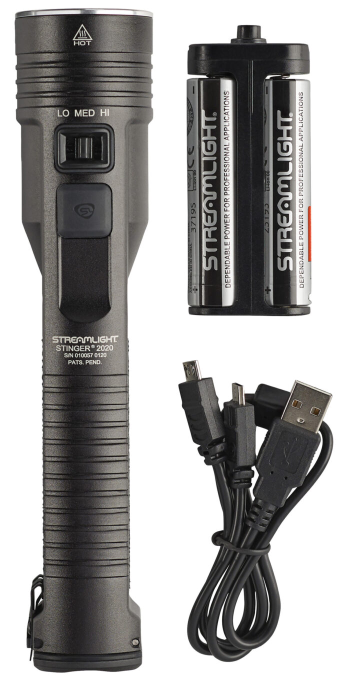 Streamlight 78100 Stinger 2020  Black Anodized 100/850/2000 Lumens White LED (No Charger)