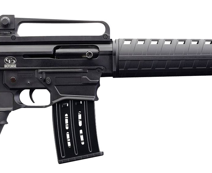Charles Daly 930190 AR-12S  Semi-Auto 12 Gauge 5+1 3" 18.50" Blued Barrel Black Anodized Rec Black Fixed with Adjustable Comb Stock Right Hand