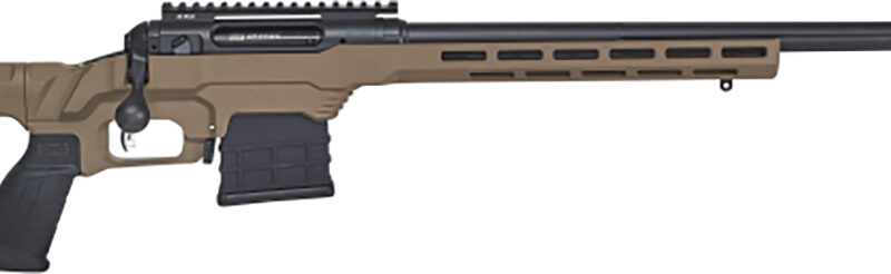 Savage Arms 57593 110 Precision 300 PRC 5+1 24", Matte Black Rec/Barrel, Flat Dark Earth Cerakote MDT LSS XL Chassis, Polymer Grip *Self timing taper aligned muzzlebrake (Short Action Calibers Only)