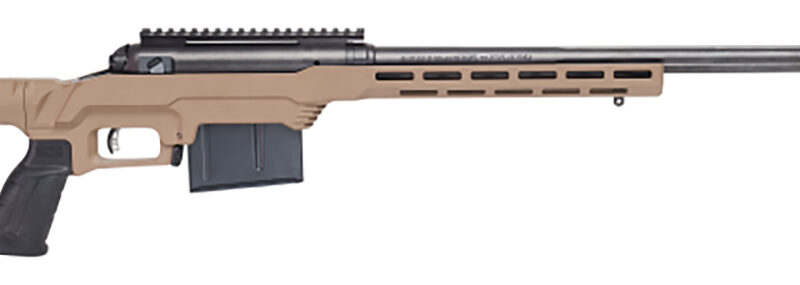 Savage Arms 57697 110 Precision 300 Win Mag 5+1 24", Matte Black Rec/Barrel, Flat Dark Earth Cerakote MDT LSS XL Chassis, Polymer Grip, Left Hand