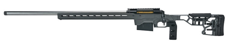 Savage Arms 57708 110 Elite Precision 338 Lapua Mag 5+1 30" Matte Stainless, Matte Black Rec, Gray Cerakote Adjustable MDT ACC Aluminum Chassis Stock, Left Hand (MB Not Included)