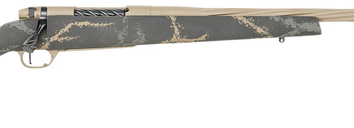 Weatherby MAM05N65RWR6B Mark V Accumark LTD 6.5 Wthby RPM 4+1 24" Barrel, Burnt Bronze Cerakote Metal Finish, Gray/Brown Accent Black Fixed Monte Carlo Stock