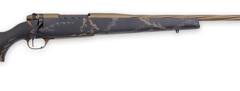 Weatherby MWL05N65RWR6B Mark V Weathermark LTD 6.5 Wthby RPM 4+1 24" Burnt Bronze Cerakote Spiral, Fluted Steel Barrel, Black w/Grey & Brown Accents Monte Carlo Stock