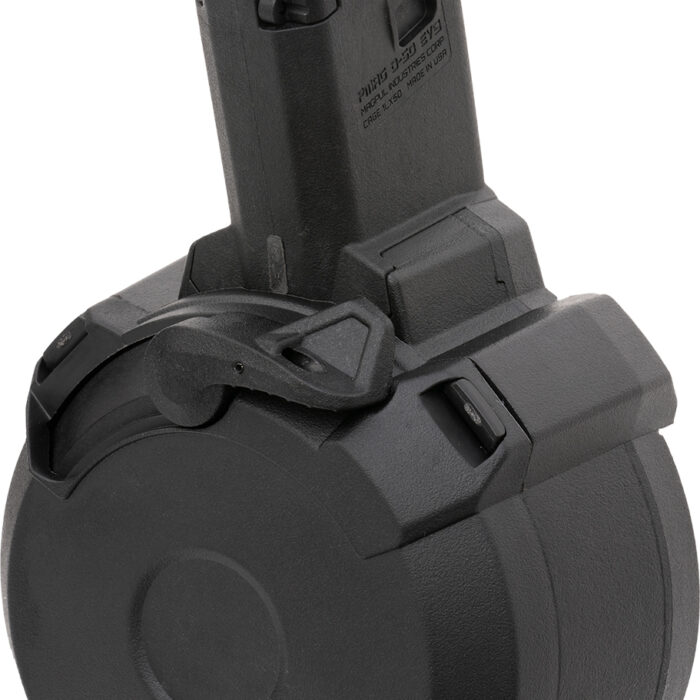 Magpul MAG1035-BLK PMAG  50rd Drum 9mm Luger Fits CZ Scorpion EVO 3 S1 Black Polymer