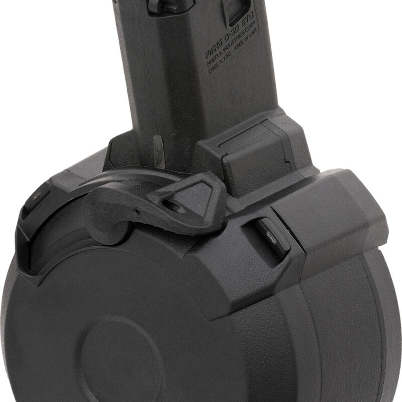 Magpul MAG1035-BLK PMAG  50rd Drum 9mm Luger Fits CZ Scorpion EVO 3 S1 Black Polymer