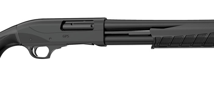 Retay USA GPSTAC18 GPS Tactical Inertia Plus 12 Gauge with 18.50" Deep Bore Drilled Barrel, 3" Chamber, 5+1 Capacity, Matte Black Metal Finish & Black Synthetic Stock Right Hand (Full Size)