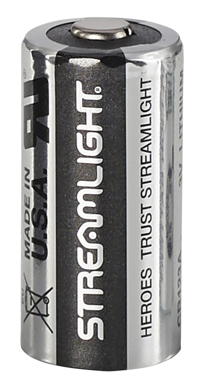 Streamlight 85180 CR123A Lithium Batteries  Silver/Black 3 Volts (6) Single Pack