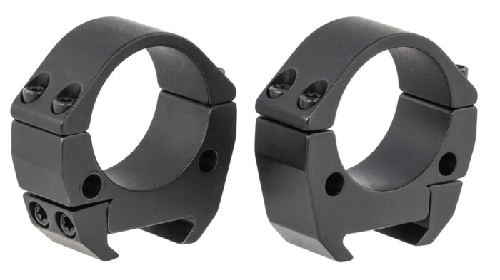 Talley TMS30L Modern Sporting  Black Anodized Aluminum 30mm Tube Low Picatinny Rail 0 MOA