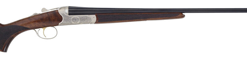 TriStar 38112 Bristol SxS 12 Gauge 28" 2rd 3" Silver Engraved with 24K Gold Inlay Rec Oiled Turkish Walnut Stock Right Hand (Full Size) Includes 5 MobilChoke