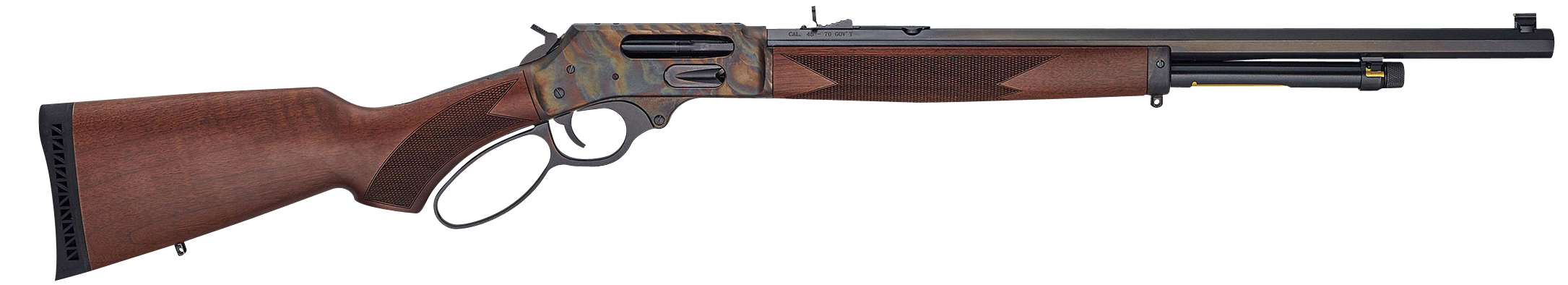 Henry H012GCCC Big Boy Side Gate Full Size 45 Colt (Long Colt) 10+1 20" Blued Octagon Barrel, Color Case Hardened Steel Receiver, American Walnut Stock Right Hand