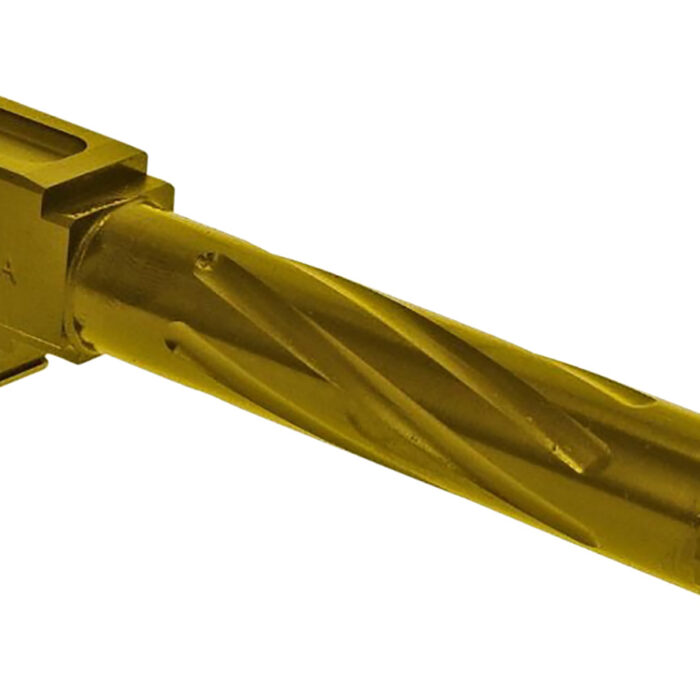 Rival Arms RA20G202E Precision V1 Drop-In Barrel 9mm Luger 4.02" Gold PVD Finish 416R Stainless Steel Material with Threading for Glock 19 Gen3-4