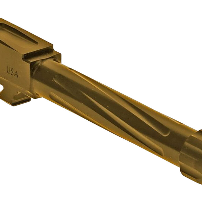 Rival Arms RA20G802E Precision V1 Drop-In Barrel 9mm Luger 4.17" Gold PVD Finish 416R Stainless Steel Material with Threading for Glock 48