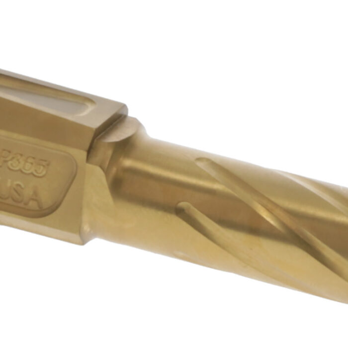 Rival Arms RA20P101E Precision Drop-In Barrel 9mm Luger 3.70" Gold PVD Finish 4340H Steel Material for Sig P365XL