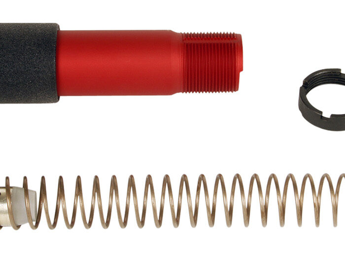 LBE Unlimited PBUFKTRED Pistol Buffer Tube Kit  Red AR-Platform