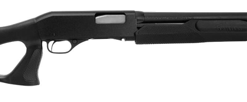 Stevens 23246 320 Security 12 Gauge 3" 5+1 18.50" Matte Black Chrome Lined Barrel, Fixed Thumbhole Stock, Bead Sight