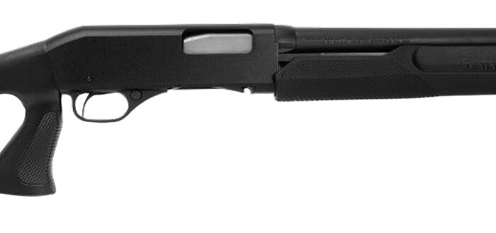 Stevens 23247 320 Security 20 Gauge 3" 5+1 18.50" Matte Black Chrome Lined Barrel, Fixed Thumbhole Stock, Bead Sight