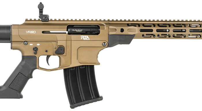 Rock Island VR80BURNT VR80  12 Gauge 5+1 3" 20" Barrel, Exclusive Burnt Bronze Cerakote Finish, 7075-T6 Aluminum Receiver, Flip Up Front & Rear Sights, Synthetic Thumbhole Stock, Manual Safety
