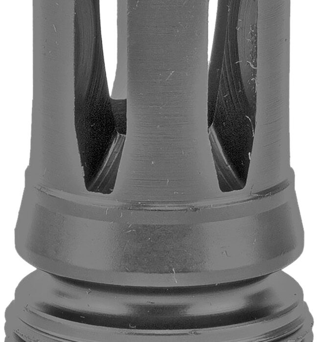 Dead Air DA121 Xeno Flash Hider Black Nitride 4140 Steel with 1/2"-28 tpi Threads, 2.16" OAL & .99" Diameter